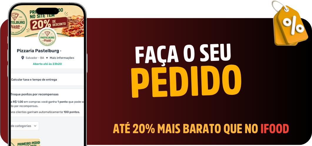 Faça o seu pedido — até 20% mais barato que no iFood