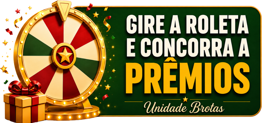 Gire a roleta e concorra a prêmios — Unidade Brotas