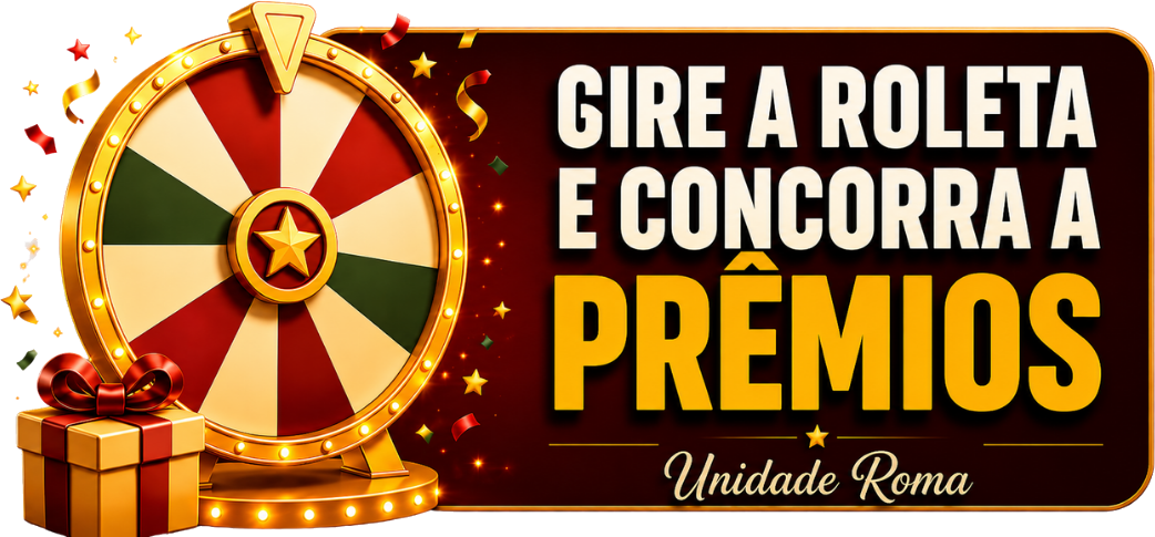 Gire a roleta e concorra a prêmios — Unidade Roma